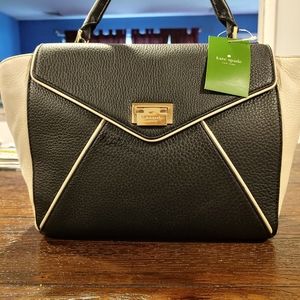 Kate spade laurel black and porcelain purse 12x9